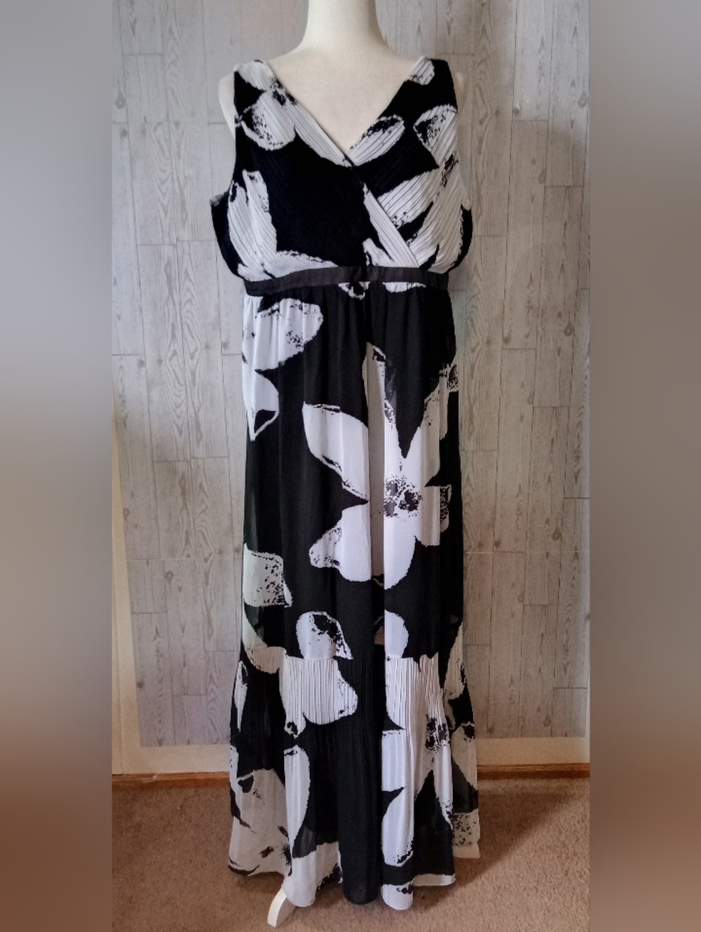 Chico's Maxi Floral Dress Women's Size 3 (XL)